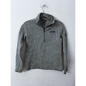 Patagonia grey 1/4 better sweater women size small